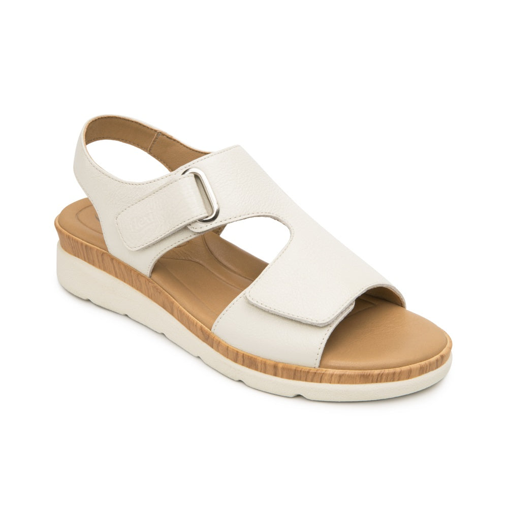 124210 SANDALIAS VELCRO DARIANA Natural