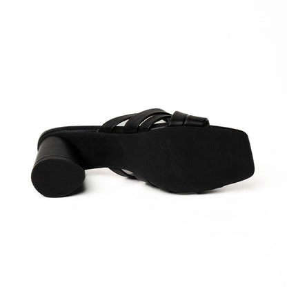 22325 SANDALIAS FLAT SANDALIAS Negro