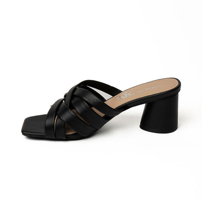22325 SANDALIAS FLAT SANDALIAS Negro