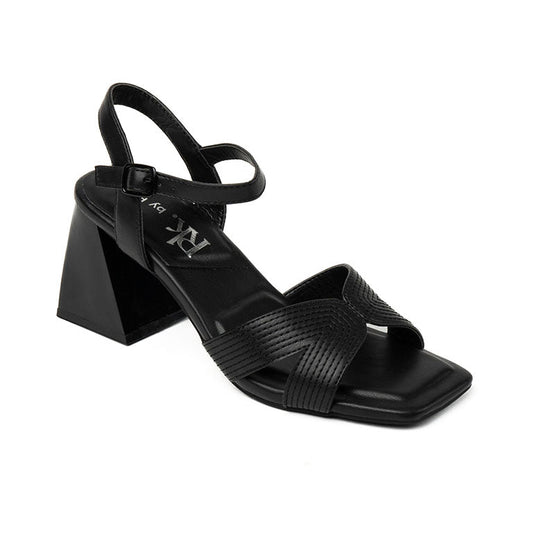 23097 SANDALIAS FLAT SANDALIAS Negro
