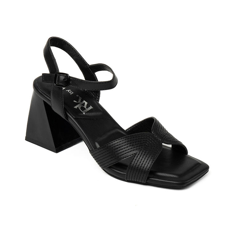 23097 SANDALIAS FLAT SANDALIAS Negro