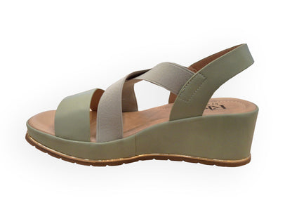 RIKELI93A CASUAL CASUALES PLATAFORMA Verde