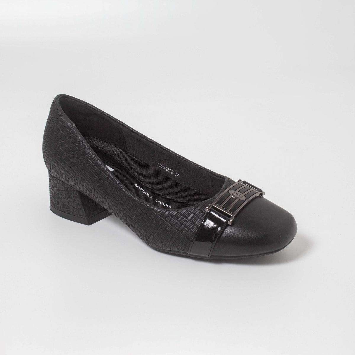LISSA676LA CASUAL VESTIR TACÓN Negro