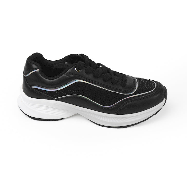 CY-230254-1 CASUAL FLAT MOCASÍN Negro