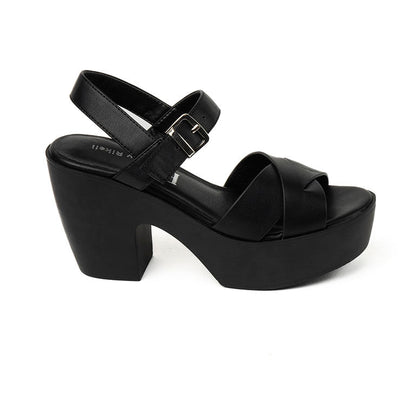 20587 SANDALIAS FLAT SANDALIAS Negro