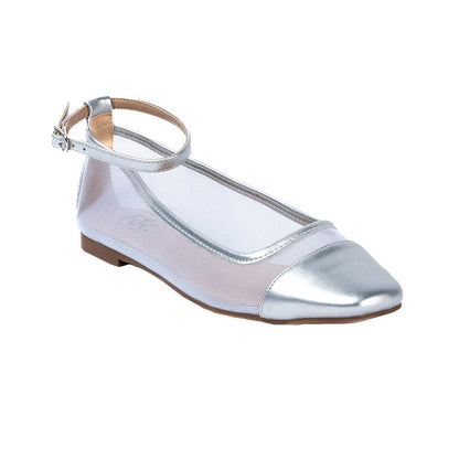 RIKELI76A CASUAL BALLERINA FLAT Plateado