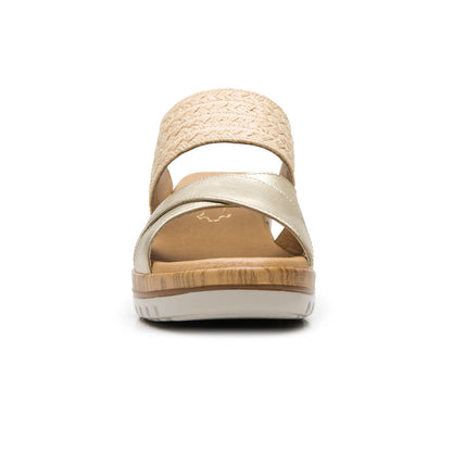 113324 SANDALIAS CUÑA EMILY Dorado
