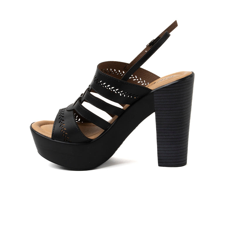 RK 157-73 SANDALIAS TACÓN CMS 12 Negro
