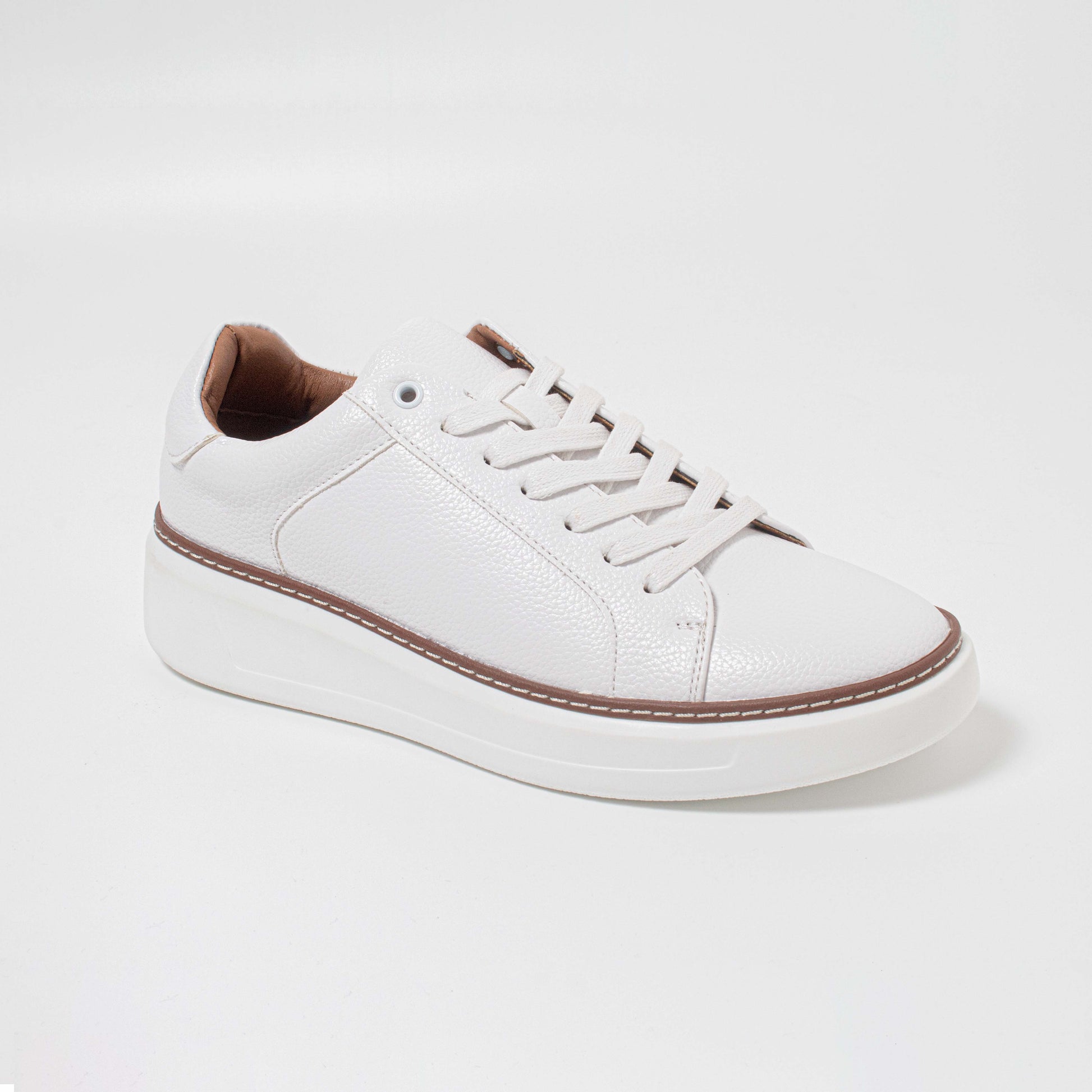 BRUNO010MB CASUAL TENIS AMARRADOS Blanco
