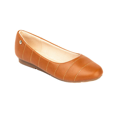 RIKELI83A CASUAL BALLERINA FLAT Marron