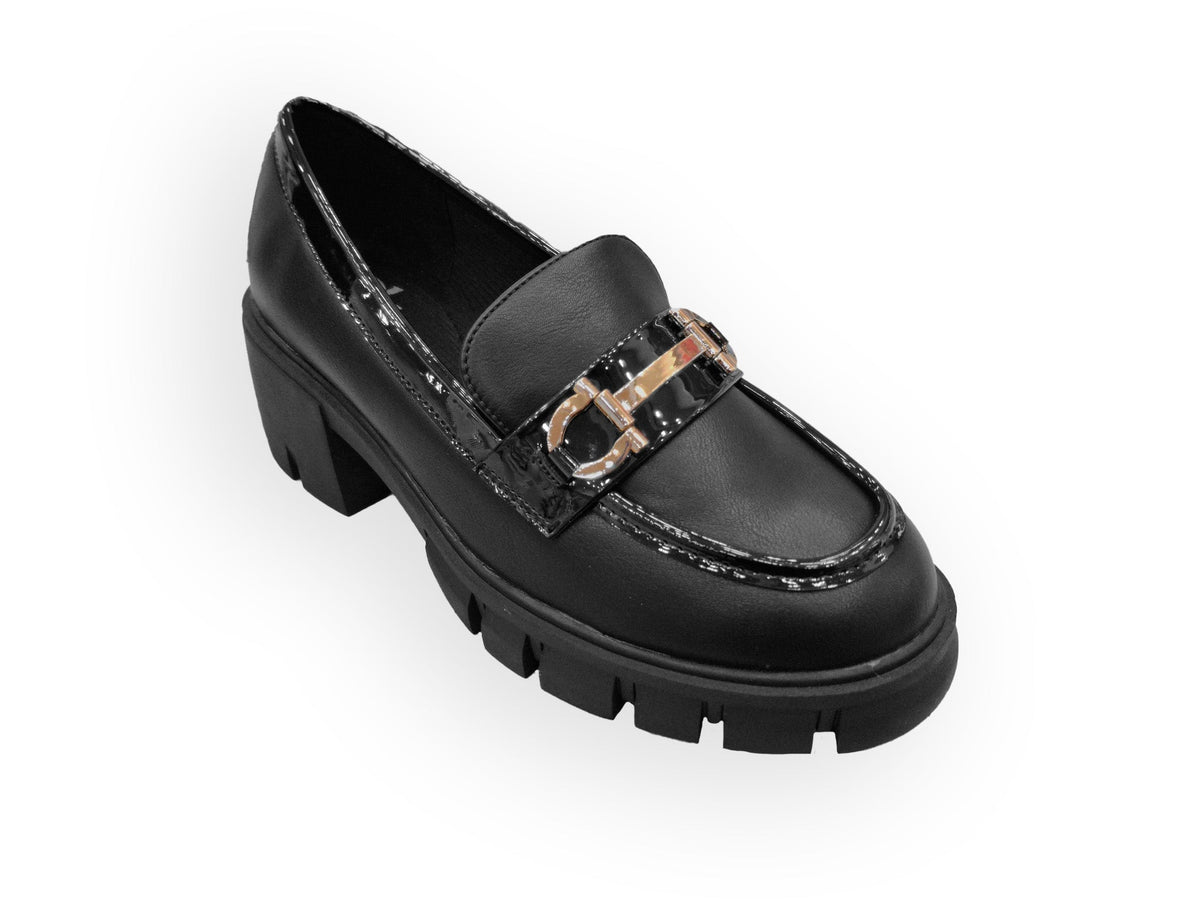 RIKELI91A CASUAL CASUALES PLATAFORMA Negro