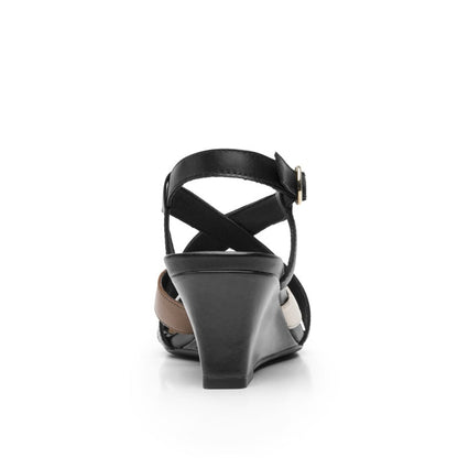128309 SANDALIAS CUÑA GILMA Negro