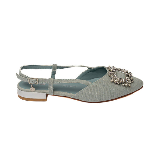 142657 CASUAL BALLERINA FLAT Celeste