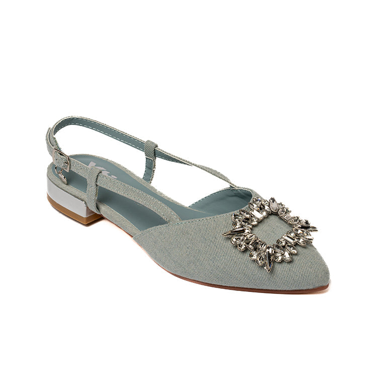 142657 CASUAL BALLERINA FLAT Celeste