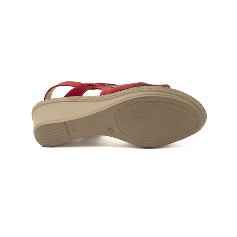 RK 342-01 SANDALIAS PLATAFORMA CMS 5 Rojo
