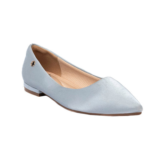 RIKELI80A CASUAL BALLERINA FLAT Plateado
