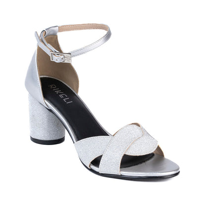 RK 315-12 SANDALIAS TACÓN CMS 7 Plateado