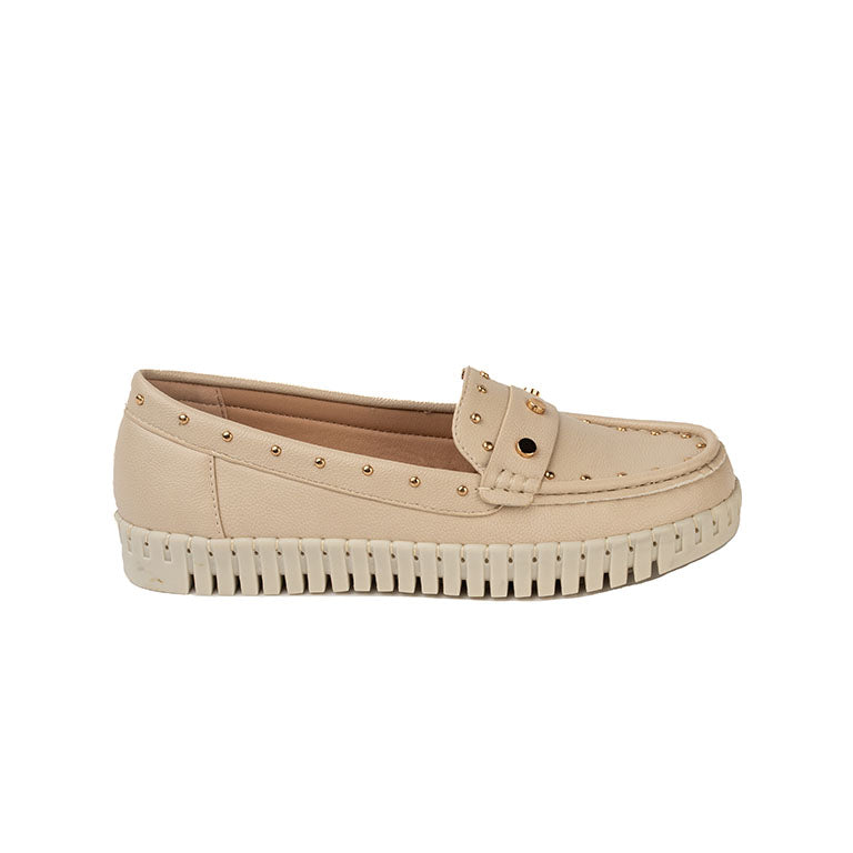 RIKELI110B CASUAL MOCASINES CMS 2 Beige