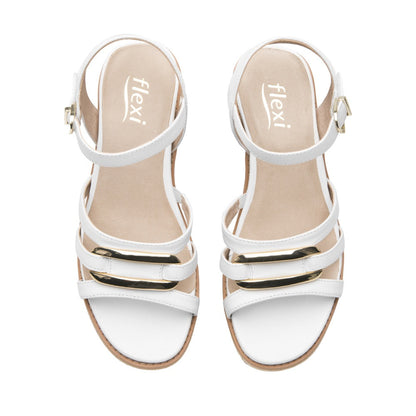 135601 SANDALIAS CUÑA ESTER Blanco
