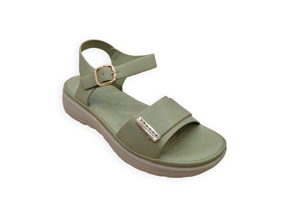 CY-240488 SANDALIAS PLATAFORMA COMFORT Verde