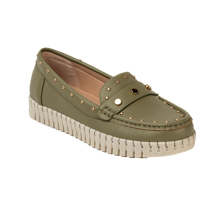 RIKELI110B CASUAL MOCASINES CMS 2 Verde