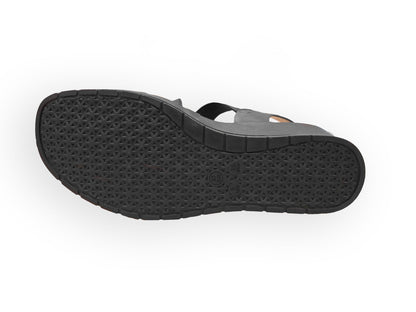 RIKELI93A CASUAL CASUALES PLATAFORMA Negro