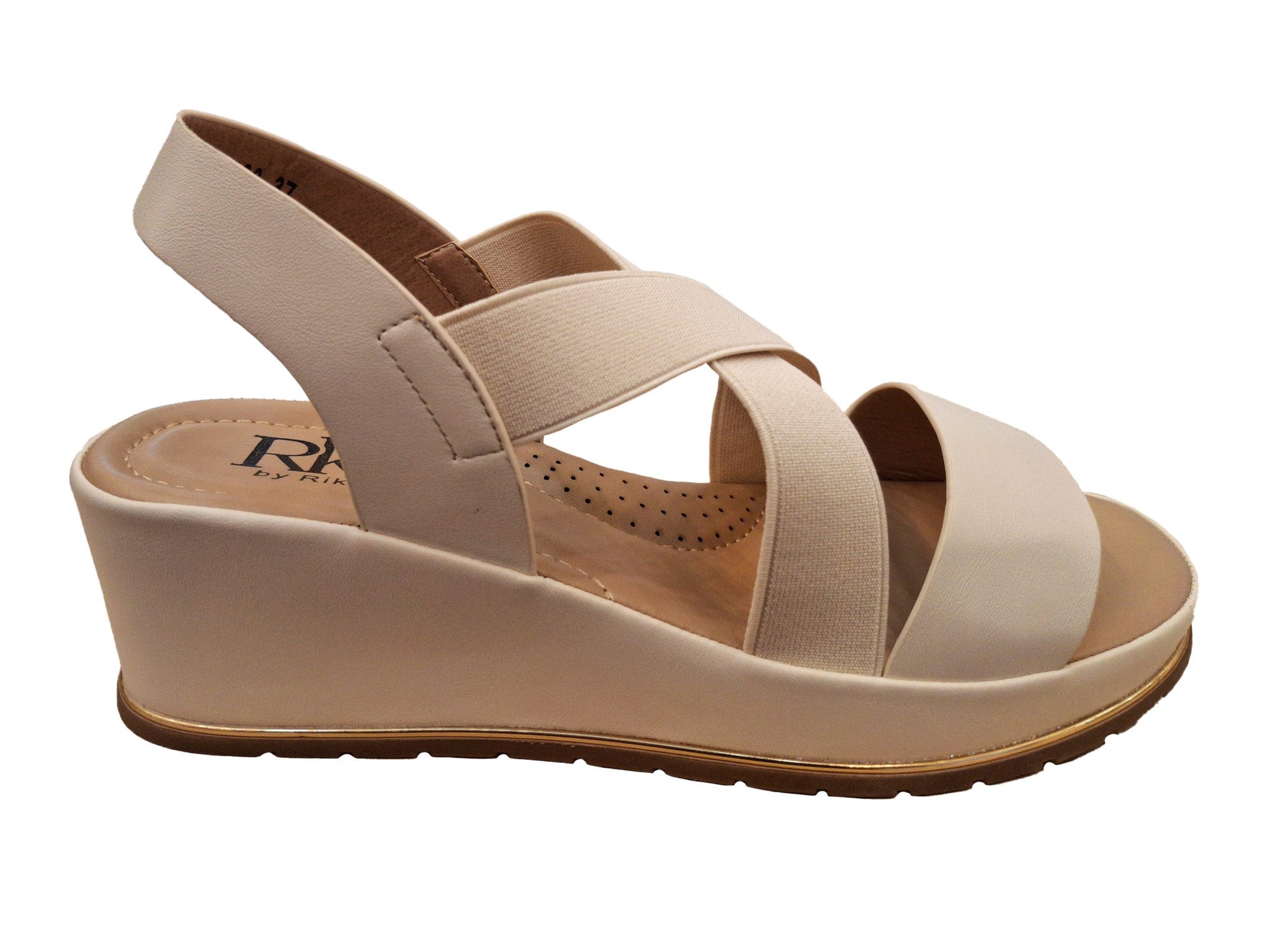 RIKELI93A CASUAL CASUALES PLATAFORMA Blanco