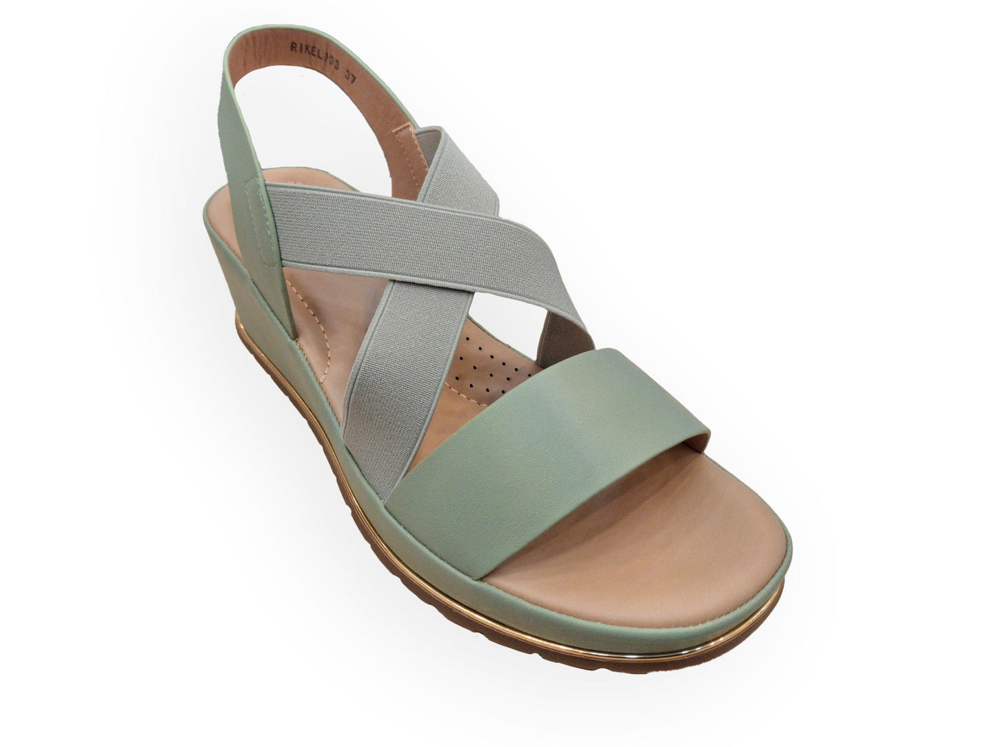 RIKELI93A CASUAL CASUALES PLATAFORMA Verde