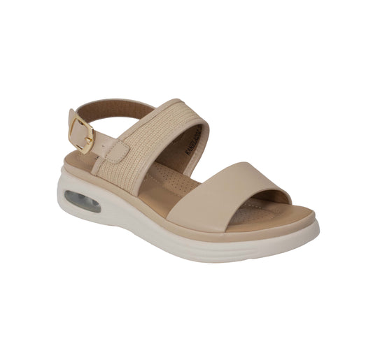 KANELA202LA CASUAL SANDALIAS CON HEBILLA Beige