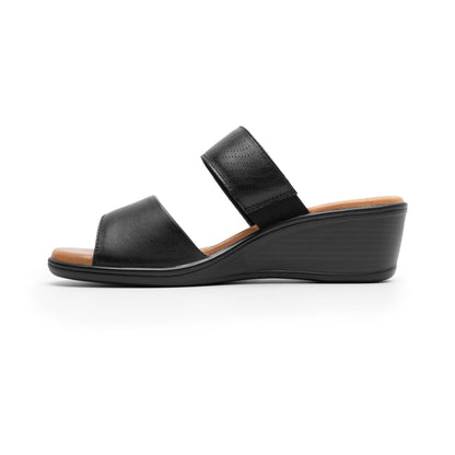 123702 SANDALIAS CUÑA ZURA Negro
