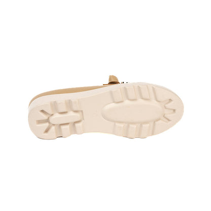 RIKELI90A CASUAL CASUALES PLATAFORMA Beige