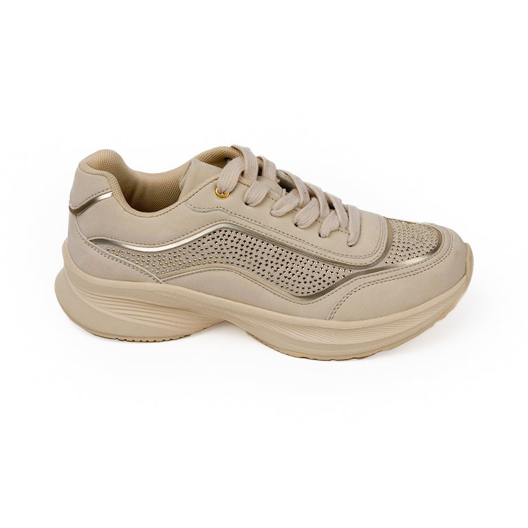 CY-230254-1 CASUAL FLAT MOCASÍN Beige