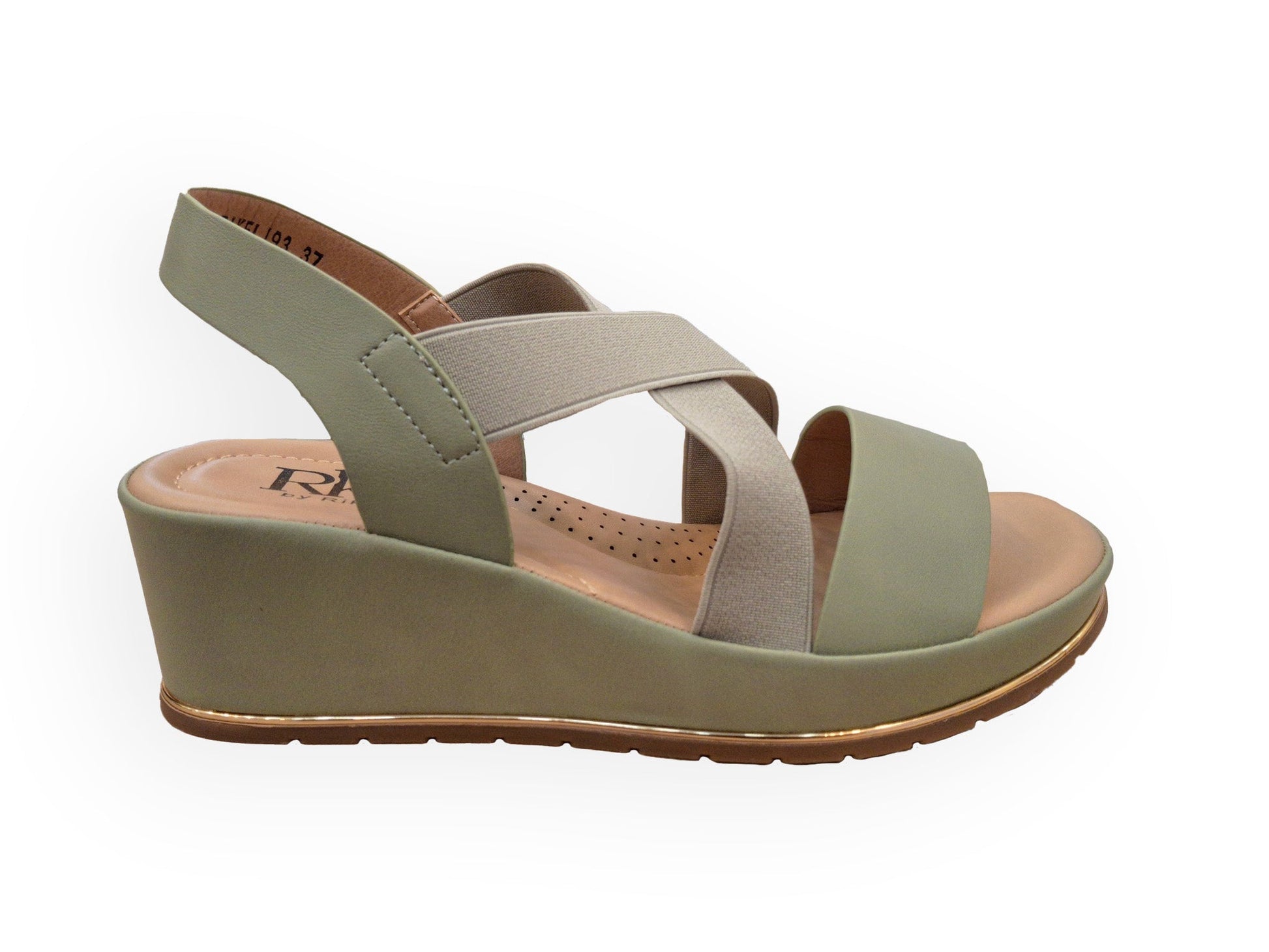 RIKELI93A CASUAL CASUALES PLATAFORMA Verde