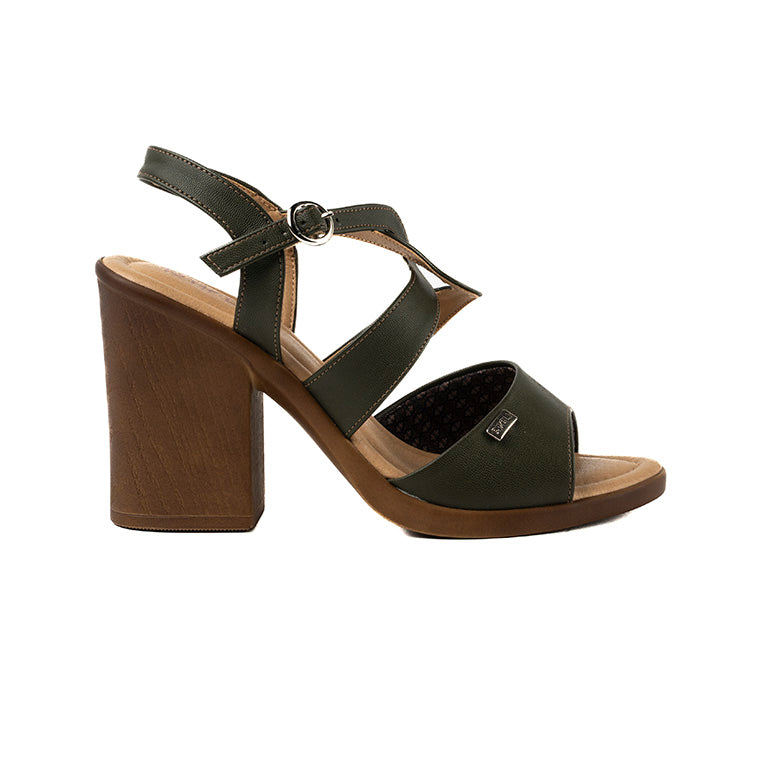 RK 292-22 SANDALIAS TACÓN CMS 10 Verde