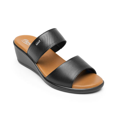 123702 SANDALIAS CUÑA ZURA Negro