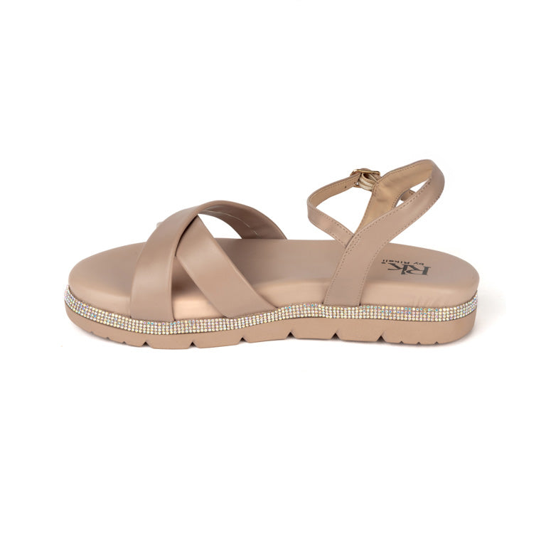 RIKELI121B CASUAL SANDALIAS FLAT Beige